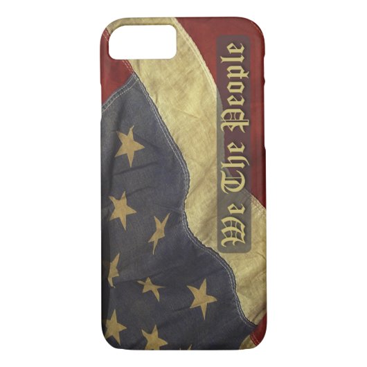US Flag, Wij de People iPhone 7 hoesje (Achterkant)