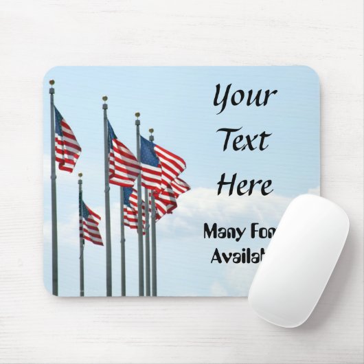 US Flags Array Mousepad Muismat (Met muis)