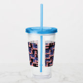 US Flags Patriotic Fun Acryl Drinkbeker (Rechts)