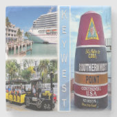 US Florida - Key West - Southernmost Point Buoy - Stenen Onderzetter (Voorkant)