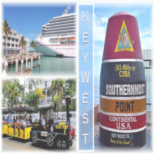 US Florida - Key West - Southernmost Point Buoy - Sticker