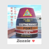 US Florida - Key West - Southernmost punt boei - Sticker (Vel)