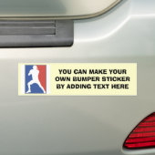US Football Player T-shirts en cadeaus Bumpersticker (Op auto)