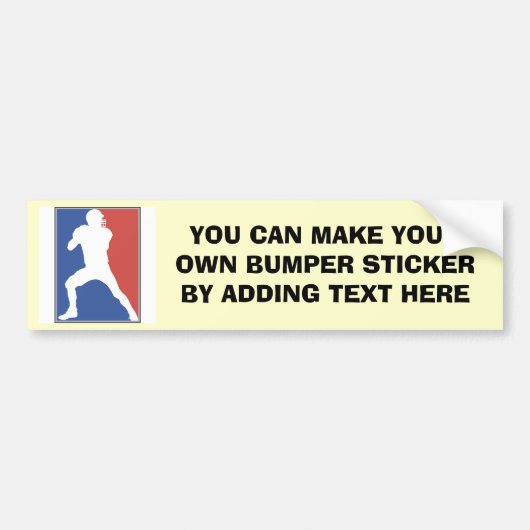 US Football Player T-shirts en cadeaus Bumpersticker (Voorkant)