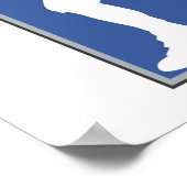 US Football Player T-shirts en cadeaus Poster (Hoek)