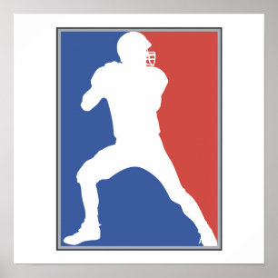US Football Player T-shirts en cadeaus Poster
