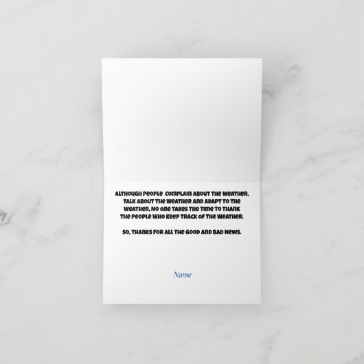 US Forecast Map Kaart National Weathermans Day (Binnen)