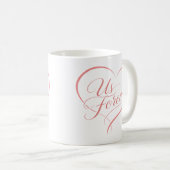 Us Forever Romantic Heart Mug Koffiemok (Voorkant rechts)