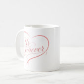 Us Forever Romantic Heart Mug Koffiemok (Voorkant links)