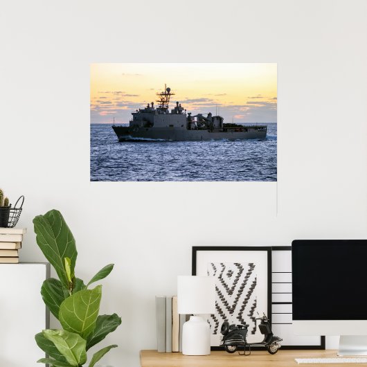 US Fort McHenry (LSD 43) Poster (Thuiskantoor)