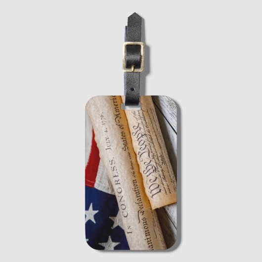 US Founding Documents Bagagelabel (Voorkant (verticaal))