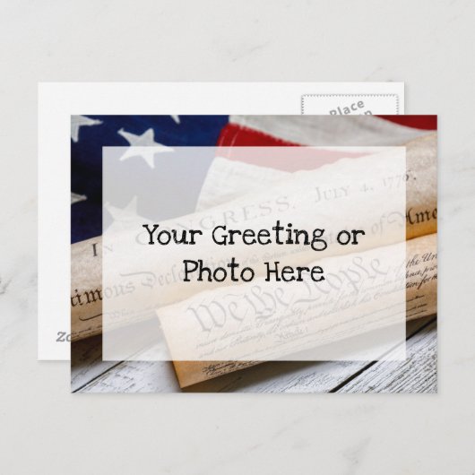 US Founding Documents Briefkaart (Voorkant / Achterkant)