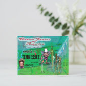 US Fun Map Briefkaart (Staand voorkant)