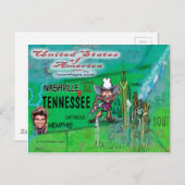 US Fun Map Briefkaart (Voorkant / Achterkant)