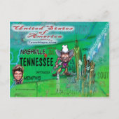 US Fun Map Briefkaart (Voorkant)