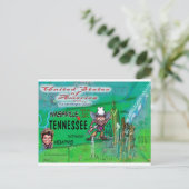 US Fun Map Briefkaart (Staand voorkant)