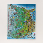 US Fun Map Legpuzzel (Verticaal)