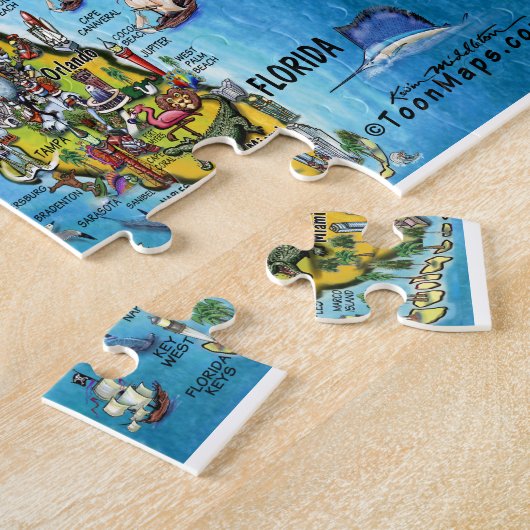 US Fun Map Legpuzzel (Zijkant)