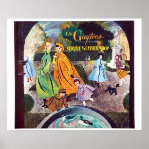 US Gaytes Stormy Weather Shop, c. 1950. Poster