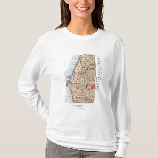 US Geological Survey Map T-shirt (Voorkant)