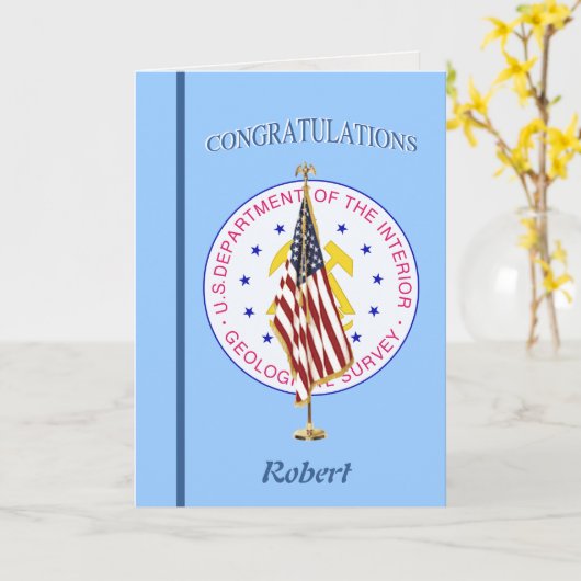 US Geological Survey Retirement Kaart (Gele Bloem)