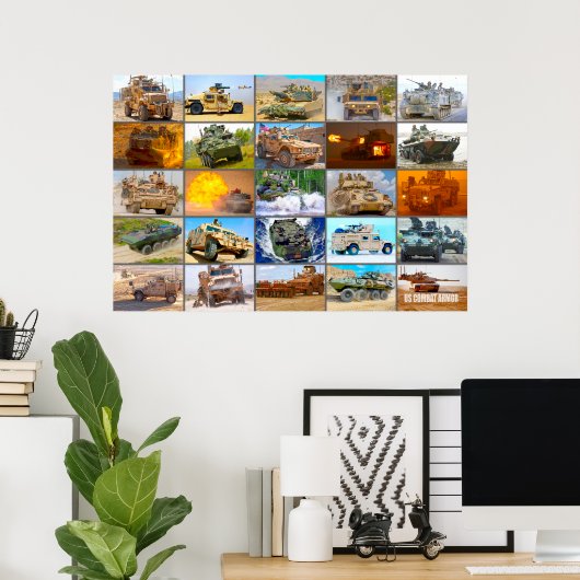 US GEVECHTSPANTSERING "MONTAGE" POSTER (Thuiskantoor)