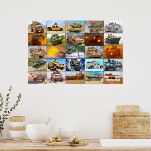US GEVECHTSPANTSERING "MONTAGE" POSTER (Keuken)
