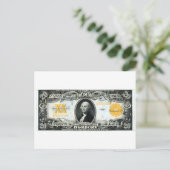 US Gold Certificate (1922) Briefkaart (Staand voorkant)