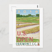 US Golf open 2016 oakmont pa, geschenken Briefkaart (Voorkant / Achterkant)