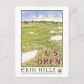 US Golf open 2017 grin heuvels Erin, Wisconsi gesc Briefkaart (Voorkant)