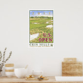 US Golf open 2017 grin heuvels Erin, Wisconsi gesc Poster (Keuken)