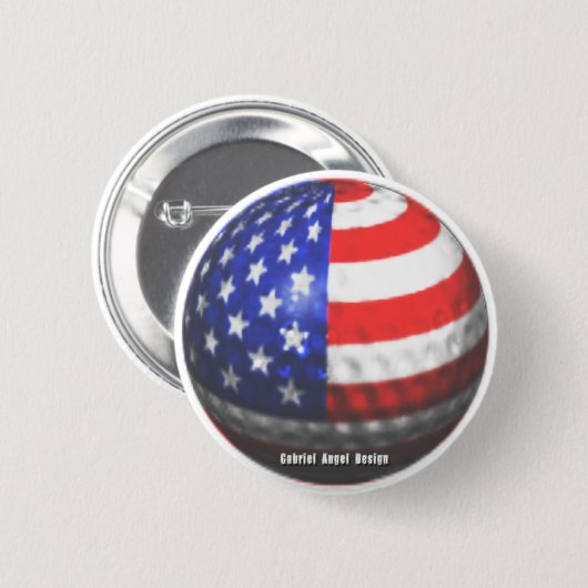 US Golf Ronde Button 5,7 Cm (Voorkant /achterkant)