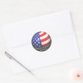 US Golf Ronde Sticker (Envelop)