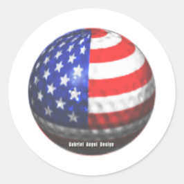 US Golf Ronde Sticker