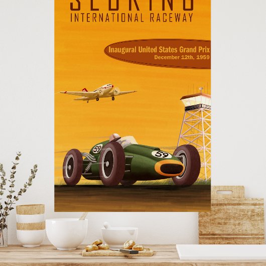 US Grand Prix-Poster 1959 Poster (Keuken)