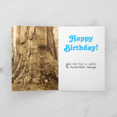 US Grant Big Redwood Tree Yosemite Funny Kaart (Binnen)