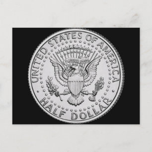 US Great Seal Half Dollar Briefkaart