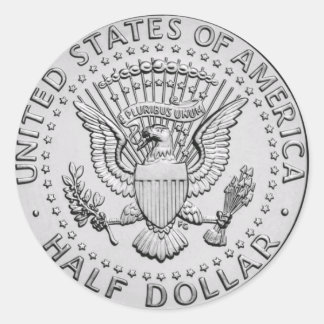US Great Seal Half Dollar Ronde Sticker