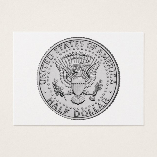 US Great Seal Half Dollar Visitekaartjes (Voorkant)