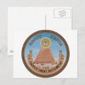 US Great Seal Obverse (Reverse) Side Briefkaart (Voorkant / Achterkant)