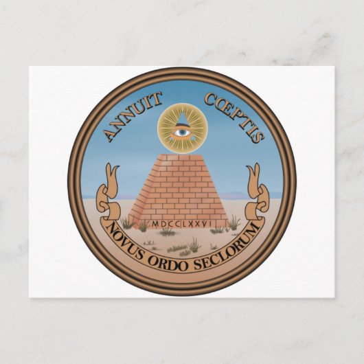 US Great Seal Obverse (Reverse) Side Briefkaart (Voorkant)