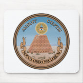 US Great Seal Reverse Officiële Wapenmunt Muismat (Voorkant)