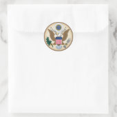 US GREAT SEAL RONDE STICKER (Tas)