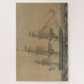  US-Grondwet Illustratie schip (1846) Legpuzzel (Verticaal)