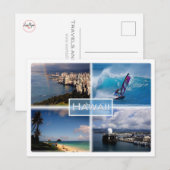 US Hawaii - Honolulu uitzicht - The Perouse - Lani Briefkaart (Voorkant / Achterkant)