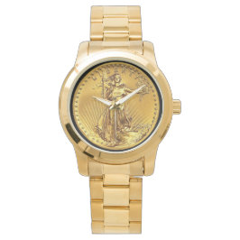 US High-Relie St.Gauden $20 Gold Coin Replica Horloge