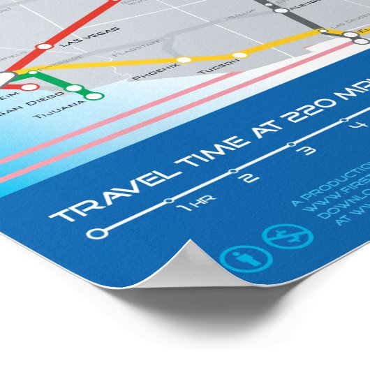 US High Speed Rail (VS) - scrol neer voor bijgewer Poster (Hoek)