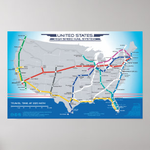 US High Speed Rail (VS) - scrol neer voor bijgewer Poster