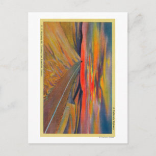 US Highway 80 die de Amerikaanse Saharastaat kruis Briefkaart