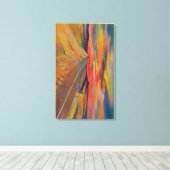 US Highway 80 die de Amerikaanse Saharastaat kruis Canvas Afdruk (Insitu (Houten vloer))